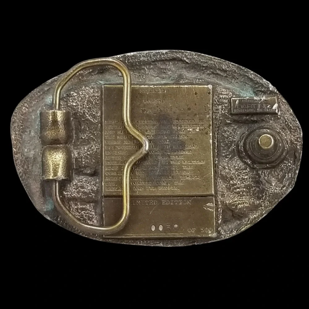 Newcastle Wyoming‎ Centennial Belt Buckle 1889 1989 Limited Edition Dart Inc USA